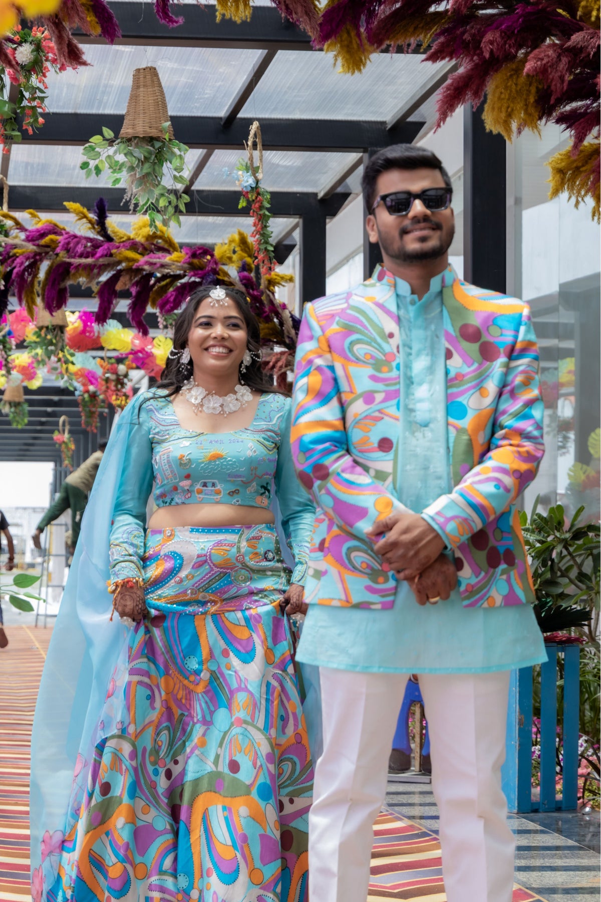 Love All The Way Lahenga & Men's Jacket Set