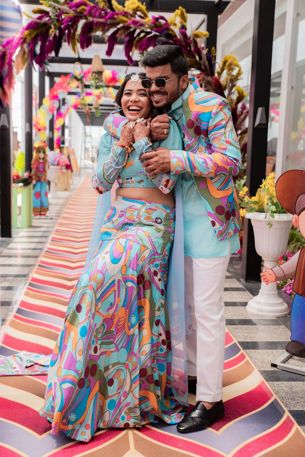 Love All The Way Lahenga & Men's Jacket Set