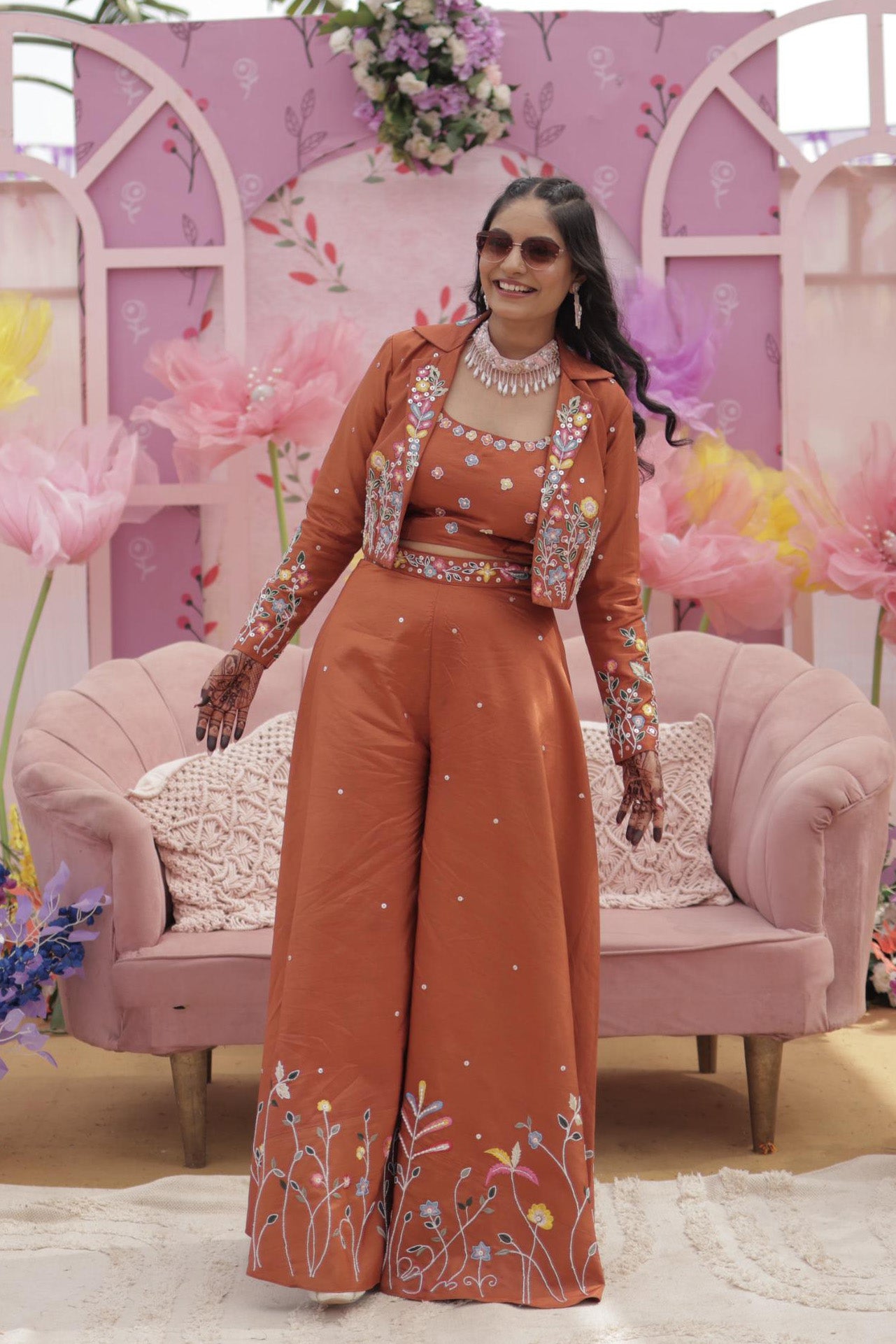 Vidisha Palazzo Set - Rooh-e-Bahar