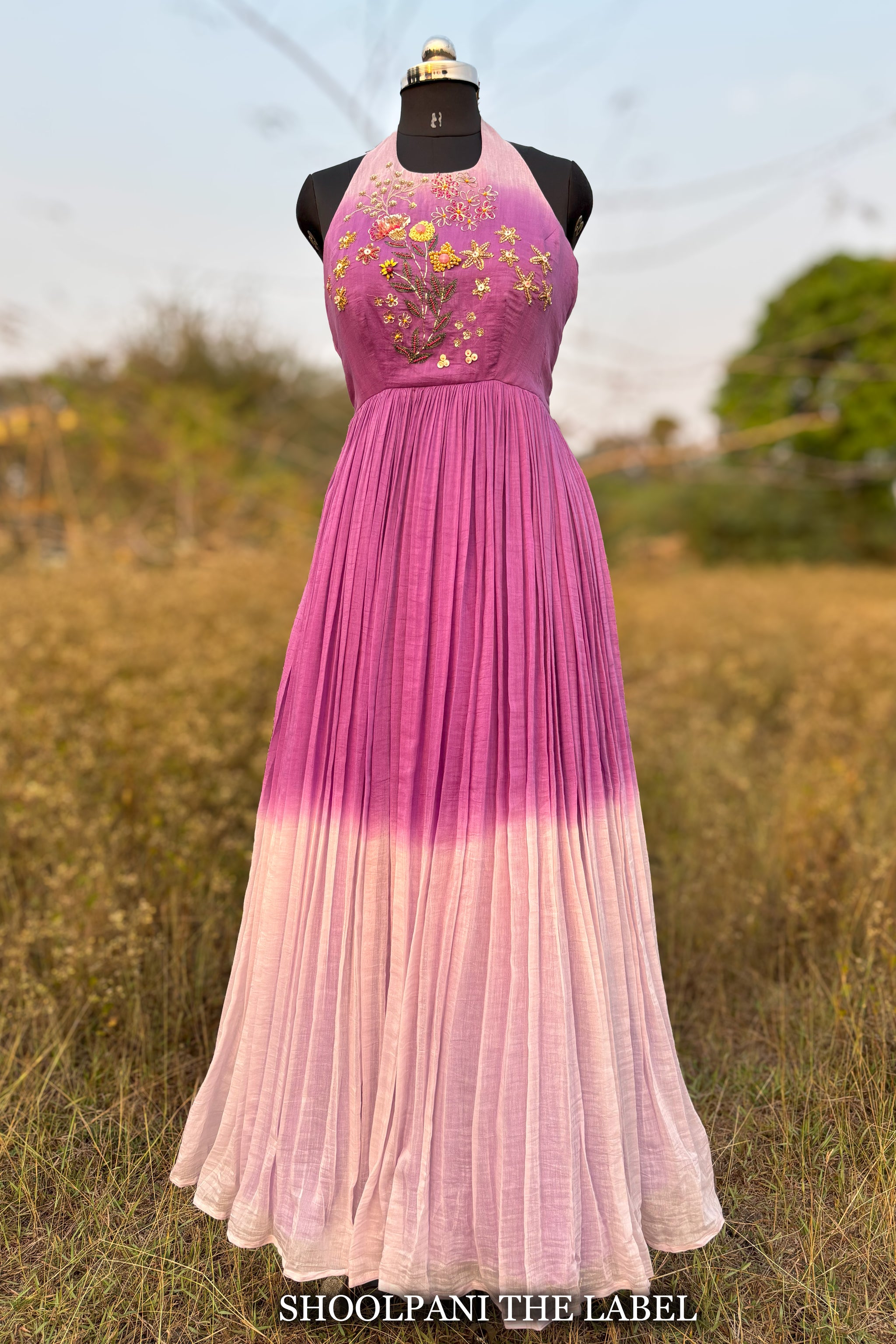 Ombré Light Purple Gown - Vasant