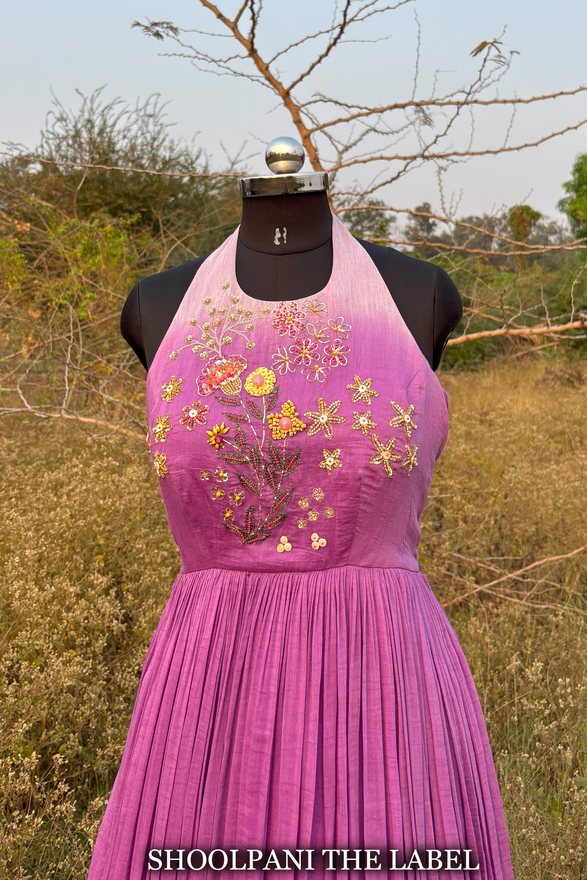 Ombré Light Purple Gown - Vasant