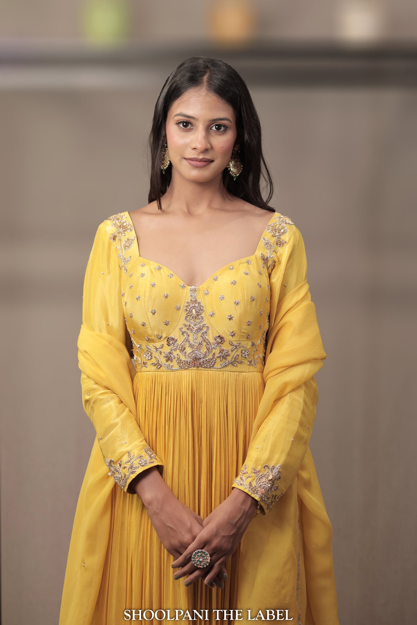 Vasant: Mustard Bloom Anarkali