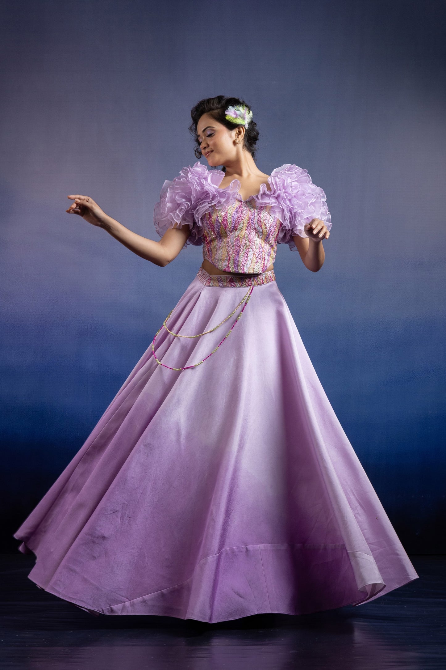 Inaya Ombré Silk Lehenga Set