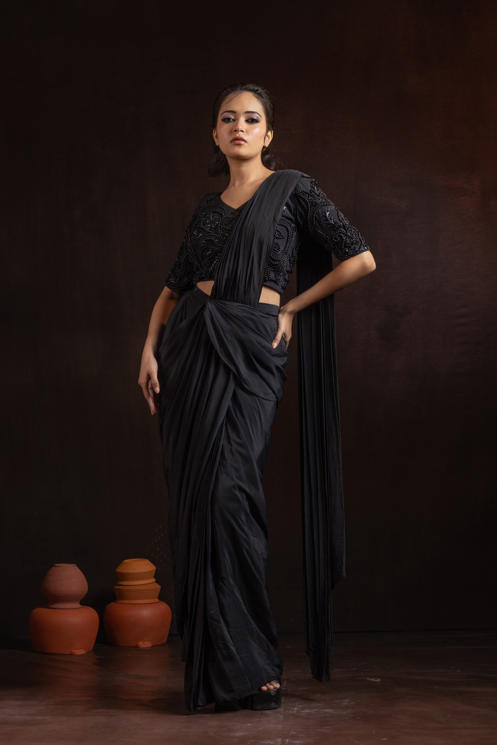 Rangreza Draped Saree - Jashn