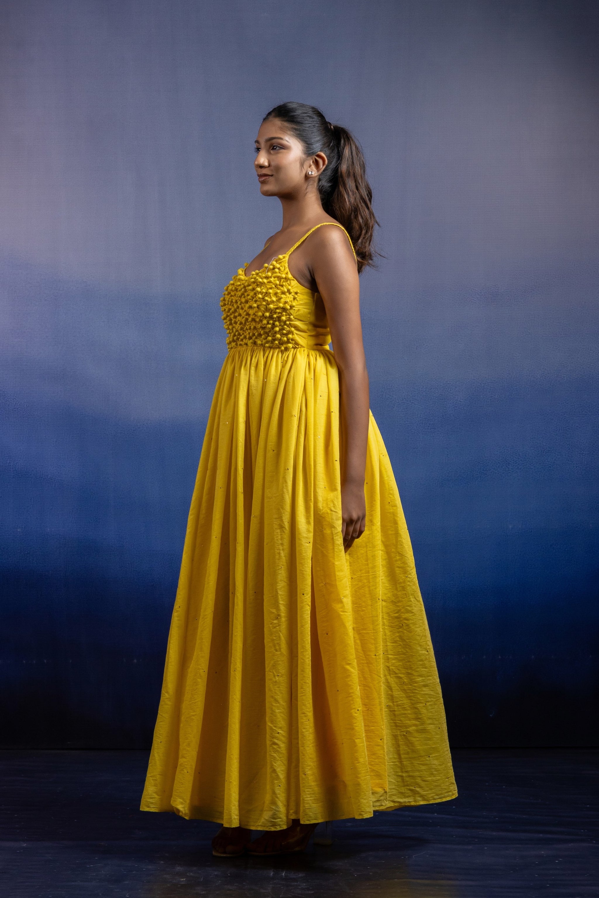 The Bloom in Yellow Gown — Button Bloom