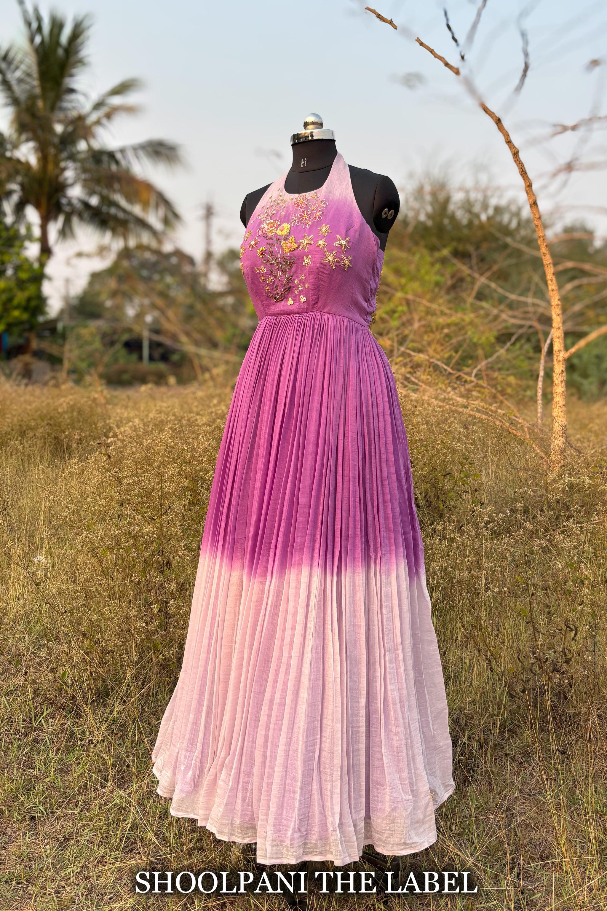 Ombré Light Purple Gown - Vasant